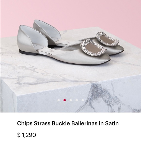 Authentic Roger Vivier buckle ballerina shoe